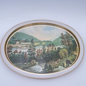 VTG Currier & Ives 1983 Serving Tray U.S. Military Academy West Point Circa 1862